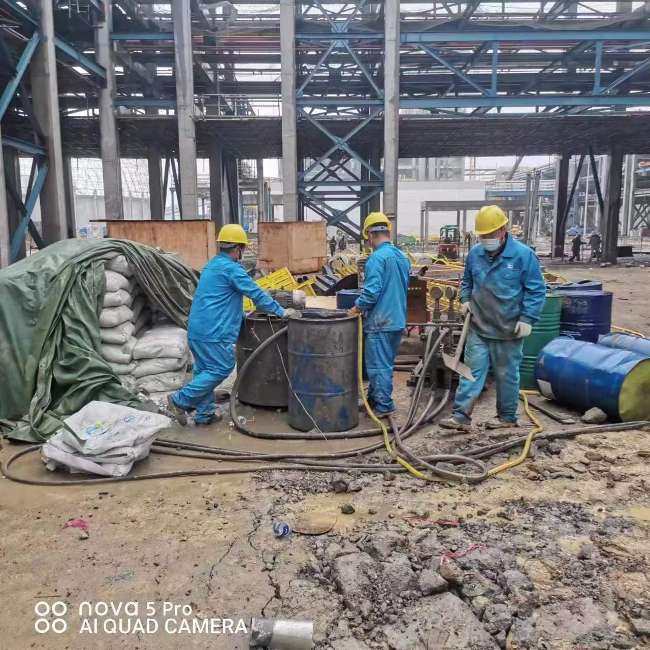 东坡设备基础下沉沉降注浆加固施工